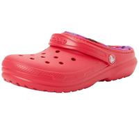 Crocs Classic Lined Bold Check Clogk - Red, Red, Size 2 Older Red