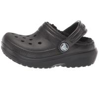 Crocs Unisex Kids Clog, Classic Lined Clog T, Black/Black, 10 UK Child