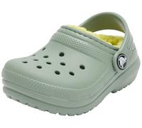Crocs Unisex Kids Clog,Classic Lined Clog T,Moss,9 UK Child