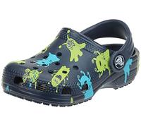 Crocs Unisex Kids Clog, Classic Monster Print Clog T, Monster Print, 4 UK Child