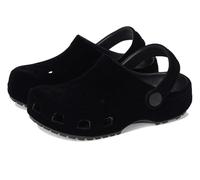 Crocs Unisex Kids Clog, Classic Velvet Clog T, Black, 9 UK Child