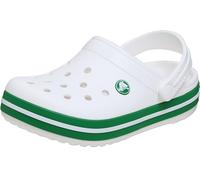 Crocs Unisex Kids Clog,Crocband Clog K,White/Green Ivy,13 UK Child