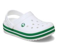 Crocs Unisex Kids Clog,Crocband Clog T,White/Green Ivy,4 UK Child