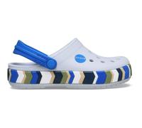 Crocs, Unisex Kids, Crocband Chevron Band Clog T, Steel/Blue Blaze, 4 UK Child