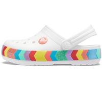 Crocs, Unisex Kids, Crocband Chevron Beaded Clog, White, C9