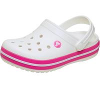 Crocs Unisex Kids Clog,Crocband Clog T,White/Pink Crush,4 UK Child