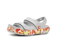 Crocs Unisex Kids, Crocband Cruiser Confetti Band Sandal T, Atmosphere/Flame, 9 UK Child