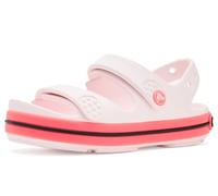 Crocs Unisex Kids,Crocband Cruiser Neon Band Sandal T, Bubble Ice/Pink Blast, 10 UK Child