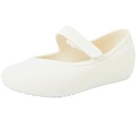 Crocs Unisex Kids Flat, Brooklyn Mary Jane Flat T, Stucco, 10 UK Child