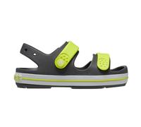 Crocs Unisex Kids Sandal, Crocband Cruiser Sandal T, Slate Grey/Acidity, 4 UK Child