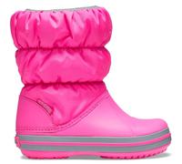 Crocs Winter Puff Boot Kids Fashion, Electric Pink/Light Grey, 9 UK Child