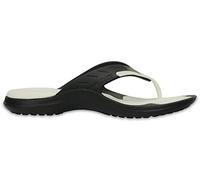 Crocs Unisex MODI Sport Flip-Flops Sandals, Black/White, Size M6W8