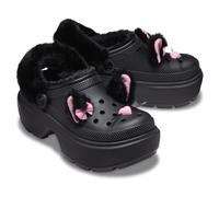 Crocs Unisex Stomp Lined Clogs, Black Cat, 3 UK