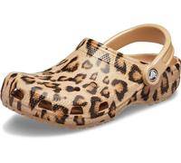 Crocs Unisex Women's and Men's Classic Animal Print Clog | Zebra Shoes, Leopard/Gold, 6 UK