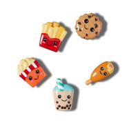 Crocs Unisex's Bad But Cute Foods 5 Pack Shoe Charms, One Size