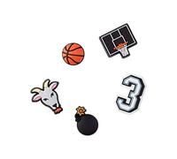 Crocs Unisex's Basketball Star 5 Pack Shoe Charms, One Size