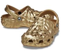 Crocs Unisex's Classic CLS Metallic Geometric Clog-Gold, 7 Women/5 Men