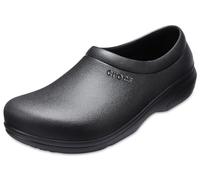 Crocs Unisex On the Clock Work Crocs Slipon Sandals, Black, 8 UK Men 9 UK Women
