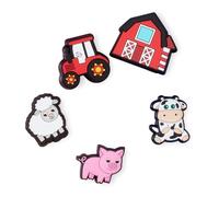 Crocs Unisex's Cutesey Farm Animal Shoe Charms, Multi Colour, One Size