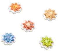 Crocs Unisex's Flower Power Patches 5 Pack Shoe Charms, One Size