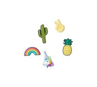 Crocs Jibbitz Charm Fun Trend 5 Pack in Multicolor, Plastic | Charlies