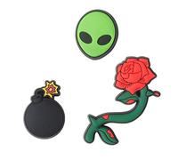Crocs Unisex's Jibbitz Shoe Spirit Girls Multi Pack, Charms for Teens, Bomb Alien, Pack Of 3