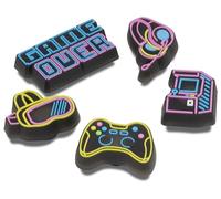 Crocs Unisex's Lights Up Neon Gamer 5 Pack Shoe Charms, One Size
