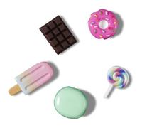 Crocs Unisex's Mini 3D Sweet Treats 5 Pack Shoe Charms, One Size