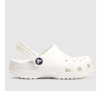 Crocs White Classic Clog Junior Sandals UK 2 (EU 34)