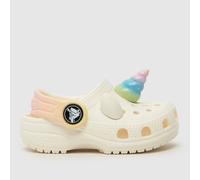 Crocs 209701-0WV CLASSIC IAM RAINBOW UNICORN Unisex Kids Clogs Chalk - UK 7 (Small Kids)