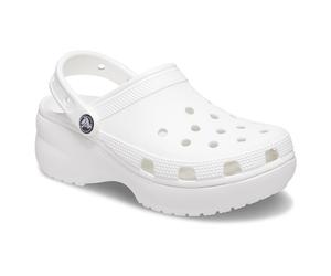 Crocs White Classic Platform Clogs