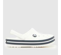 Crocs White & Navy Crocband Clog Junior Sandals UK 11 (EU 29)