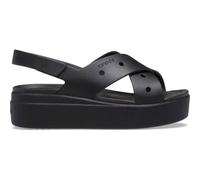 Crocs Women, Brooklyn 4U Cross Strap Sandal, Black, 7 UK Women