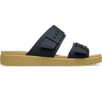 Crocs Women's Mules Brooklyn Buckle Low - Black/Tan - UK 8