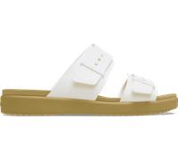 Crocs | Women | Brooklyn Buckle Low Low | Sandals | Chalk/Tan | 3
