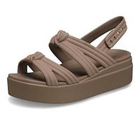 Crocs Women,Brooklyn Knot Low Wedge, Latte, 8 UK Women