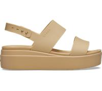 Crocs | Women | Brooklyn Low | Sandals | Cashew/Cashew | 8