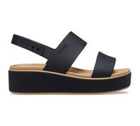 Crocs Women, Brooklyn Matte Wrap Low Wedge, Black/Cashew, 5 UK Women