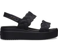 Crocs Women Sandal,Brooklyn Woven Upper LW,Black/Black,6 UK Women