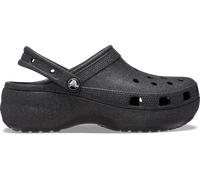 Crocs | Women | Classic Platform Glitter | Clogs | Black | 4