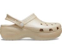 Crocs | Women | Classic Platform Glitter | Clogs | Champagne | 8