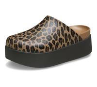 Crocs, Women, Dylan Platform Animal Clog, Sepia/Leopard, 7 UK Women
