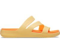 Women's Crocs 209587-78Z GETAWAY STRAPPY Womens Sandals Golden Hour - Orange - Size: 3