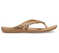 Crocs | Women | Kadee II Leopard | Flips | Leopard / Gold | 7