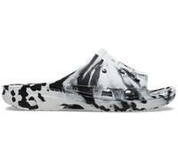 Crocs | Women | Marbled Saturday | Slides | Black / White | 4