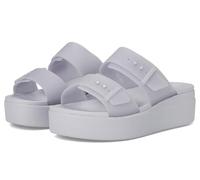 Crocs Women Sandal, Brooklyn Buckle Frosted Low Wedge, Purple Moon, 7 UK Women