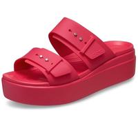 Crocs Women Sandal, Brooklyn Buckle Low Wedge, Digital Raspberry, 4 UK Women