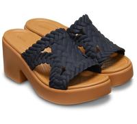 Crocs Women Sandal, Brooklyn Woven Slide Heel, Black, 8 UK Women