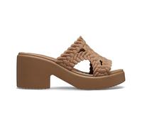 Crocs Women's Brooklyn Heel Sandal, Brown, 6 UK