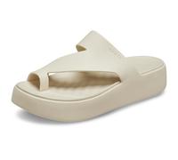 Crocs Getaway Platform Toe Loop Flip Flops Beige EU 36-37 Woman